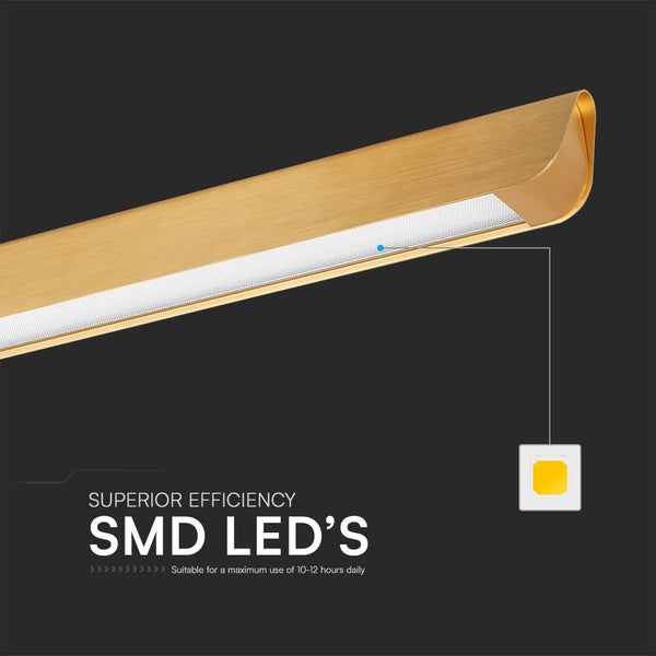 V-TAC VT-7-35-G - Linearleuchten - 3 IN 1 Linearleuchte - Samsung - IP20 - Gold - 36 Watt - 2880