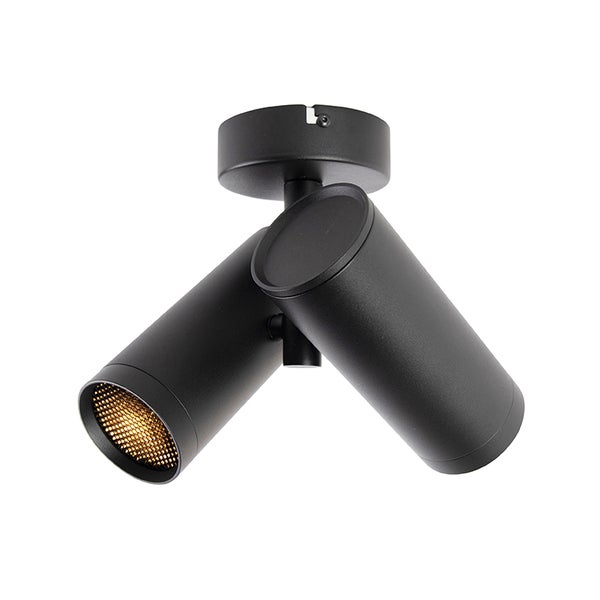 Deckenleuchte mit zwei Strahlern aus Metall