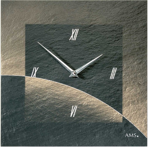 AMS 9519 Wanduhr klassisch 30 cm x 30 cm x 4 cm