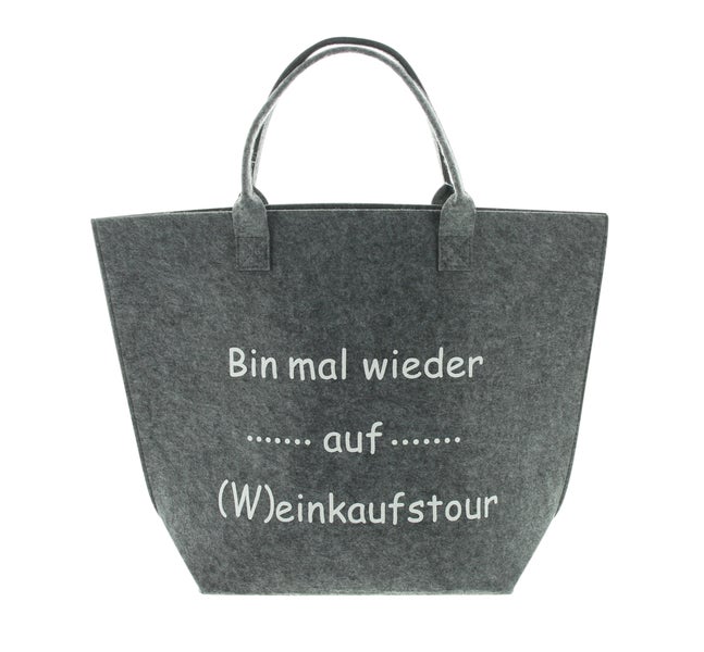 FRANK FLECHTWAREN|Tasche (W)einkaufstour, 52 x 14 x 40 cm , POLYESTER