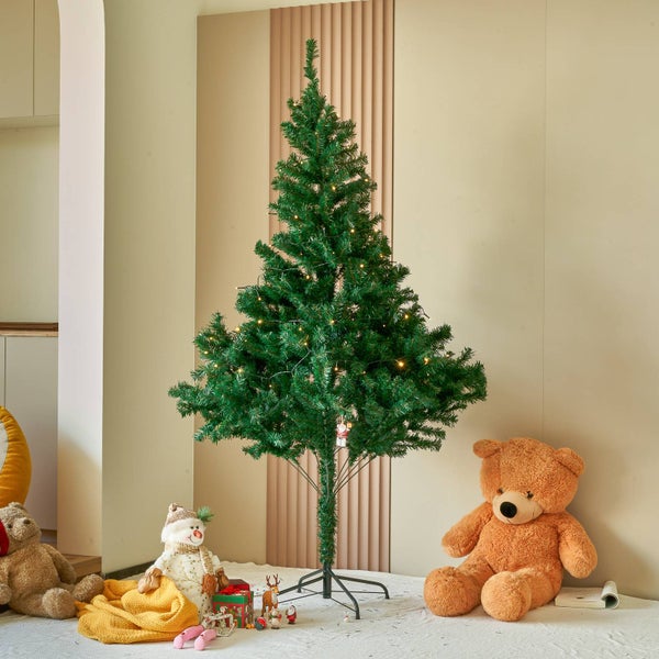 Lindby LED Lichterkette Batterie Indoor Outdoor 1020 cm, 100 Deko Lichter 8 Modi mit Timer Weihnachten Party Hochzeit Wohnzimmer Garten