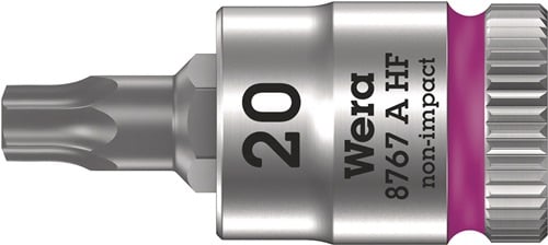 Wera Steckschlüsseleinsatz 8767 A HF TORX 1/4 T20 Länge 28 mm - 5003364001