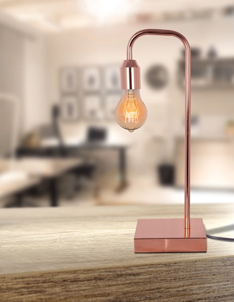 Tischlampe Minimalistisch im Kupfer Design | Wohnzimmer Esszimmer Leuchte