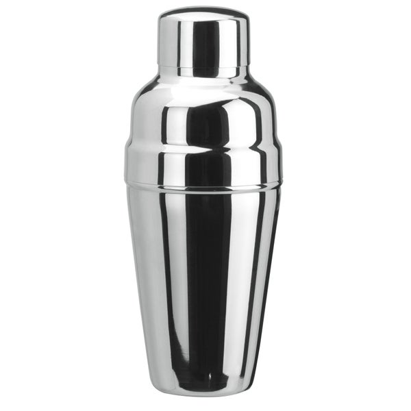 Cocktail shaker 3tlg. - Edelstahl mit Eisrückhalter - 500 ml.