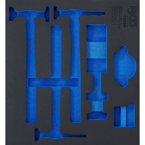 BGS technic Werkzeugeinlage aus Weichschaum mit passgenauen Aussparungen für Werkzeuge.
