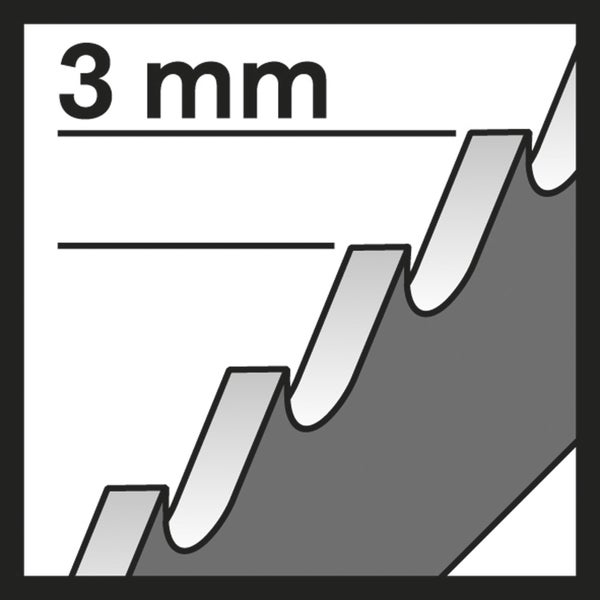 Sägeblatt mit 3 mm Zahnteilung
