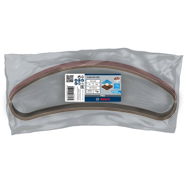 Schleifband im Beutel, Korngröße P60, 100x690 Millimeter