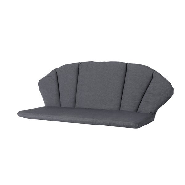 Bankauflage Elegance Panama grau - Ca. 105x95 cm