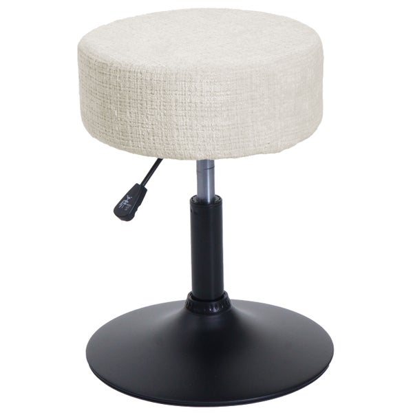 Hocker mit Stoffbezug und verstellbarer Höhe