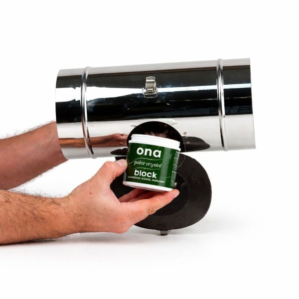 ONA Geruchsneutralisierer Block mit Rohrventilator zur Geruchskontrolle