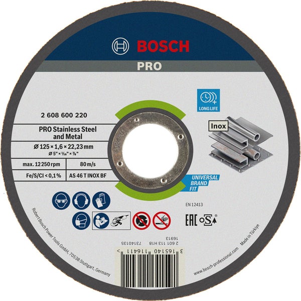 Bosch Pro Trennscheibe 125 x 1,6 x 22,23 Millimeter