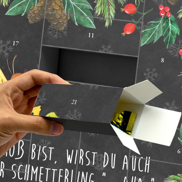 Mr. & Mrs. Panda Befüllbarer Adventskalender Raupe Schmetterling - Schwarz