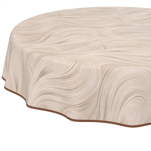 Runde Tischdecke mit Muster für den Innenbereich