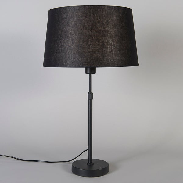 Schreibtischlampe mit schwarzem Lampenschirm