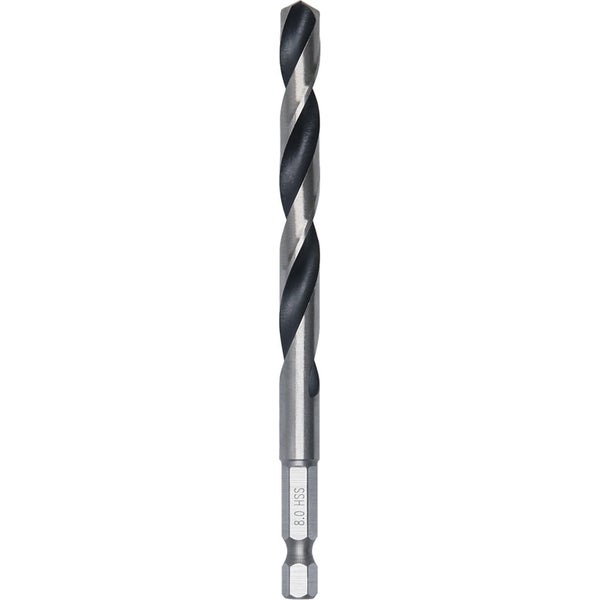 Bosch 1x HSS PointTeQ Hex Sechskantbohrer 8 x 75 x 117 mm - 2608577533