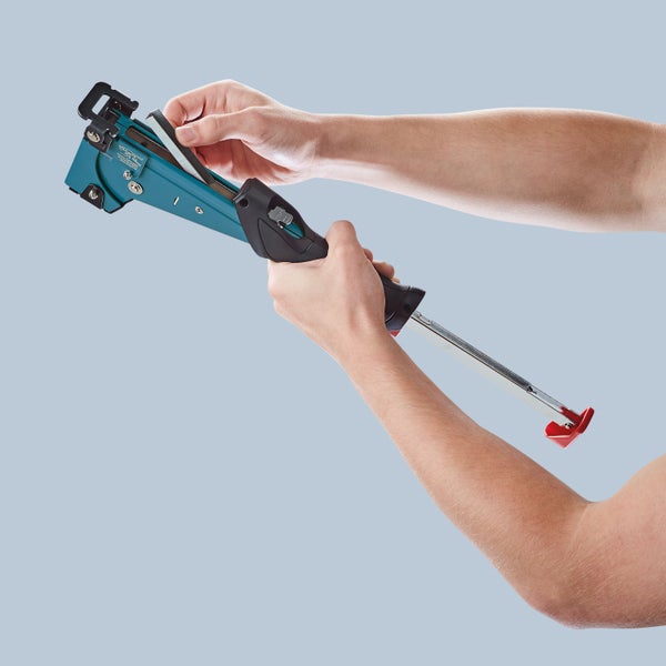 Novus Tools Hammertacker J-055, 6–14 mm Typ G, Premium-Tacker geeignet für Flachdrahtklammern mit Prallplatte für Oberflächenschutz 030-0454