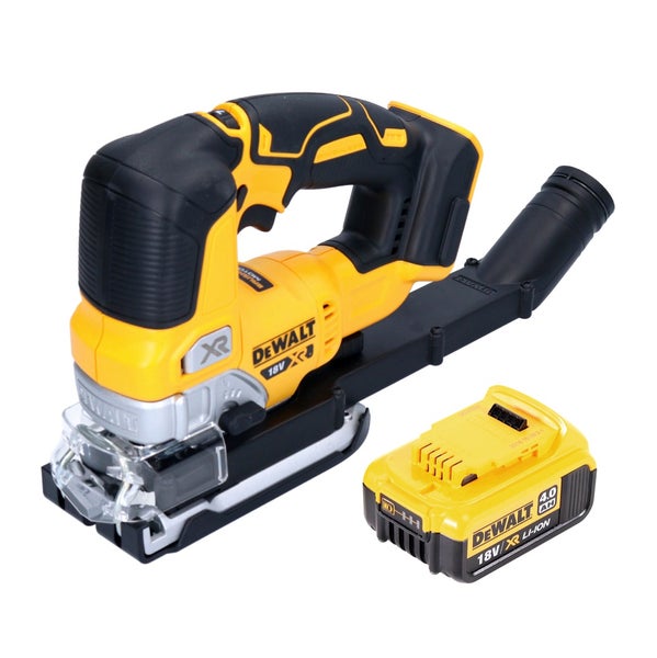 DeWalt Akku-Stichsäge 18 Volt mit Akku und Staubabsaugadapter.