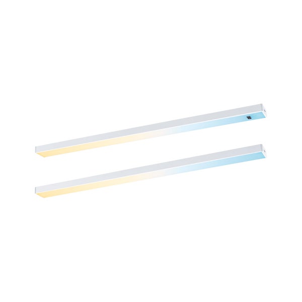 LED Unterschrankleuchte Inline Starterset Tunable White 2x4W 350x26mm 2x350lm 24V Weiß matt