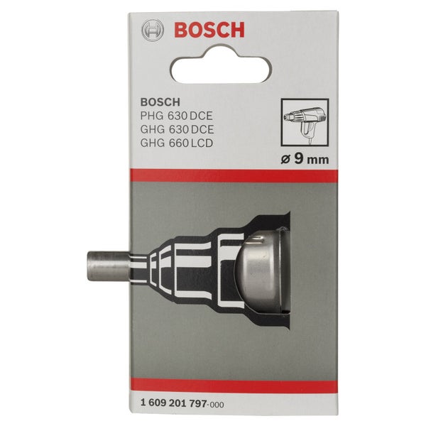 Bosch Reduzierdüse 9 Millimeter für Heißluftgebläse PHG 630 DCE, GHG 630 DCE und GHG 660 LCD.