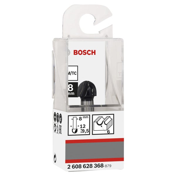 Bosch Abrundfräser mit 8 Millimeter Durchmesser in Verpackung