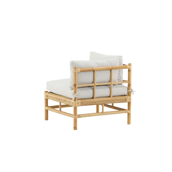 Cane Gartensofa Eckteil natur. 75 X 76 X 70 cm