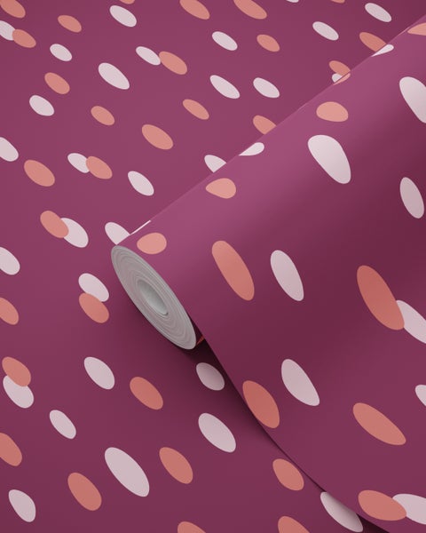 Tapetenrolle mit Punktmuster