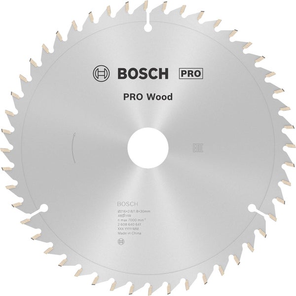 Bosch PRO Wood Kreissägeblatt 216 x 2,8 x 30 mm - 2608640641