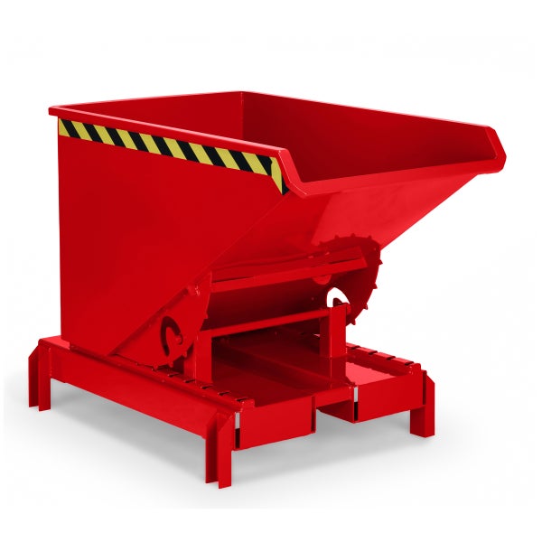 RR Industrietechnik Abrollkipper Typ RAM-DST-60 600dm³ für Deichselstapler RAL 3000 Feuerrot