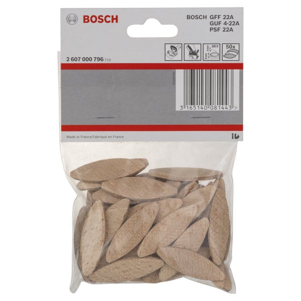Holzdübel im Paket, passend für Bosch Oberfräsen