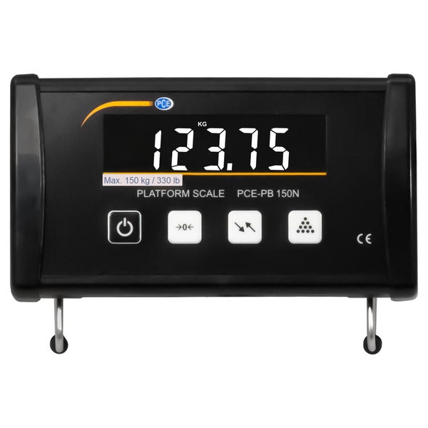 PCE Instruments PCE-PB 150N Plattformwaage max. 150 kg |LC-Display |USB bidirektional |PEAK Funktion |Füllstands Control