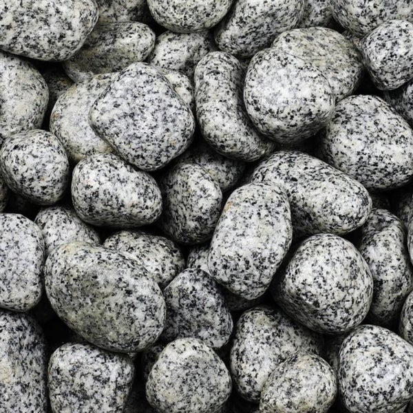 Kieselsteine Garten Zierkies 40-60 mm 25 kg Aquarium Kies Grau Gletscherkies Dekostein Saunastein Gabion Steinteppich Zierstein