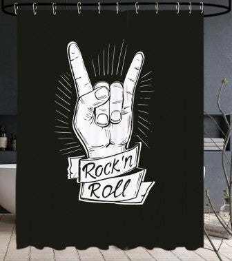 Duschvorhang Rock 'N' Roll 180 x 200 cm