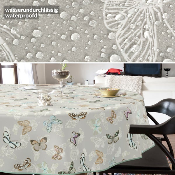 Tischdecke mit Schmetterlingsmuster, wasserundurchlässig