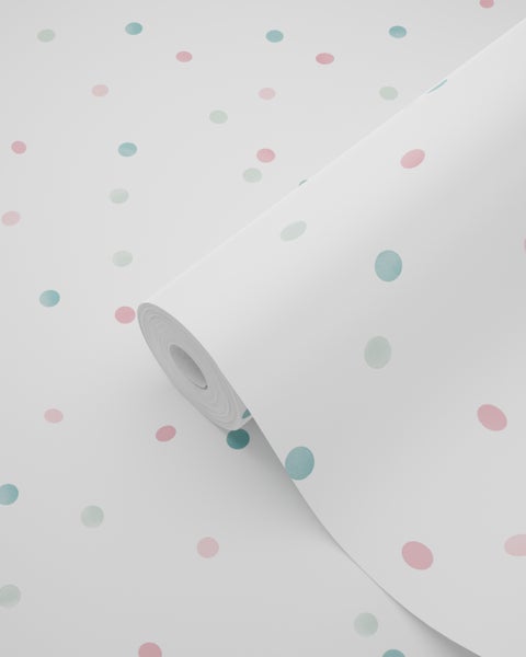 Tapetenrolle mit Punktmuster