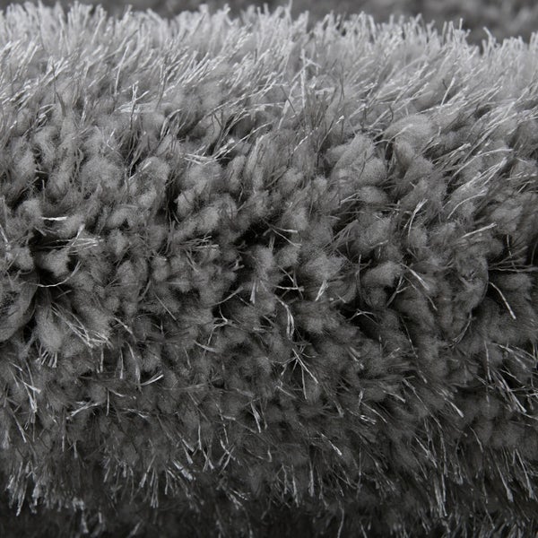 Home Deluxe Hochflorteppich SOFI - Dunkelgrau,  110 x 60 cm