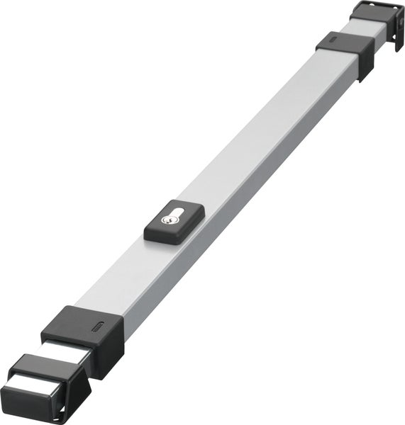 ABUS Panzerriegel aus Metall in Silber und Schwarz für die Türsicherung mit Schließzylinder.