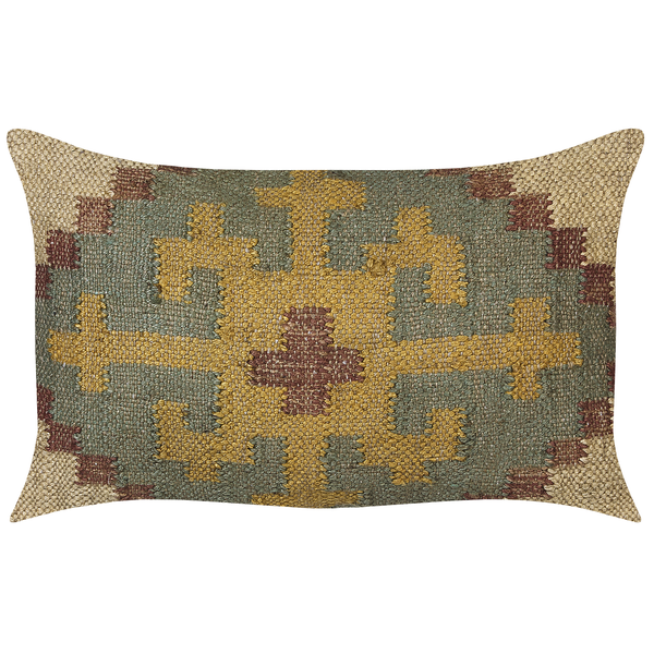 Dekokissen 2er Set SARON Jute 30 x 50 cm Grün Orientalisches Muster