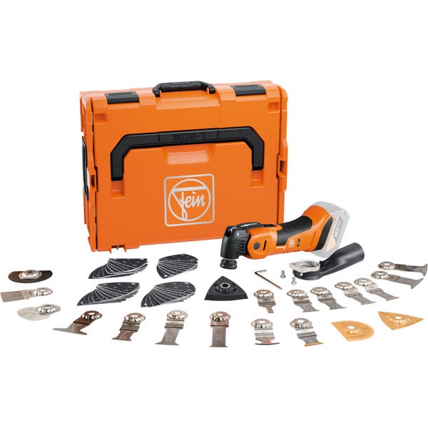 Fein Akku-Multitool im Set mit Aufbewahrungskoffer und Zubehör