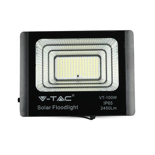 V-TAC Logo Solarstrahler, 100 Watt, IP65