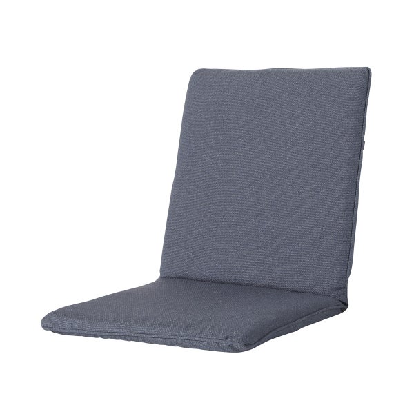 Stuhlauflage Stapelstuhl Manchester jeansgrau - ca. 97x49 cm - 4er-Set