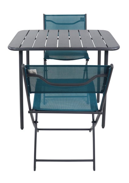 3 tlg. Bistroset Balkonset Gartenset Metall Sumila