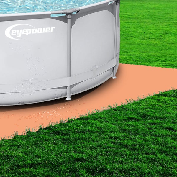 eyepower 8 Große Matten: 1,9m² Poolunterlage 50x50 Boden Poolmatte - Pool Unterlage Outdoor Matte Poolunterlage Matten - Platten für Pool Schutzmatte unter Pool - Bodenmatte Pool Outdoor Puzzlematte