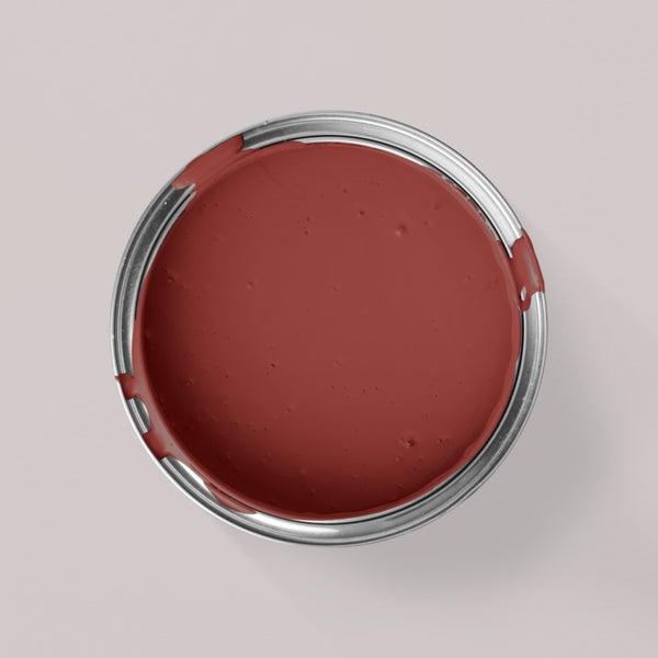 MissPompadour extramatte Wandfarbe 2.5L Rot mit Schweden - sehr hohe Deckkraft - geruchsneutrale, spritzfreie Farbe - atmungsaktive, wasserbasierte Innenfarbe/Deckenfarbe - Die Wertvolle