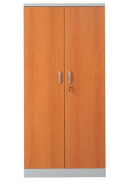 PROREGAL Aktenschrank Beetle 4 Fachböden HxBxT 195 x 92 x 42 cm Grau & Erle