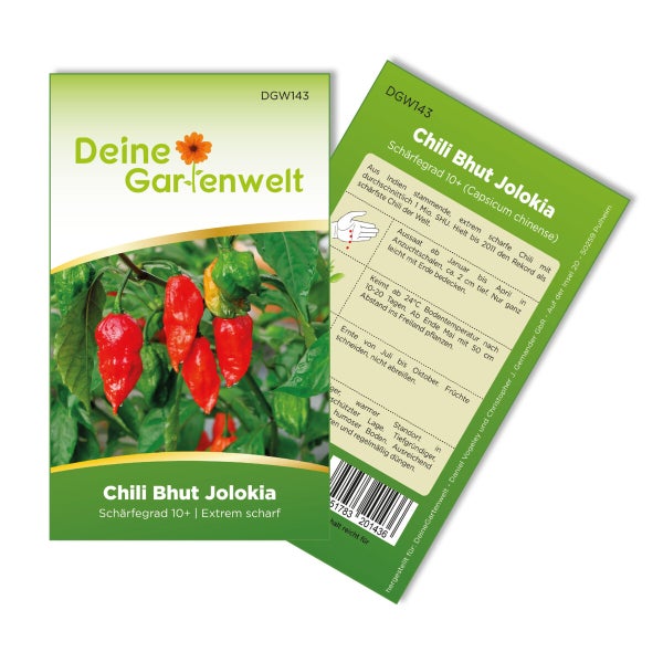 Chili Bhut Jolokia red Samen von Deine Gartenwelt