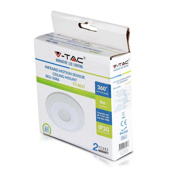 Bewegungsmelder - Infrarotsensor - Weiß - IP20