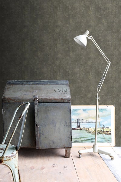 Dekorative Inneneinrichtung mit Schrank, Stehlampe und Stuhl