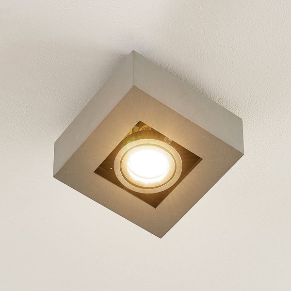 Deckeneinbaustrahler mit quadratischer Blende