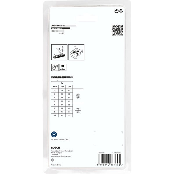 Bosch PRO Metal HSS-G Impact Spiralbohrer-Set 8-tlg. - 2608577139