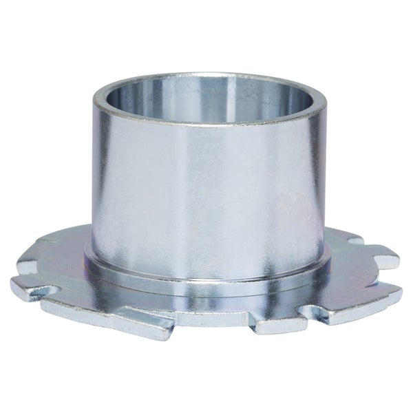 Metallbuchse mit gezacktem Flansch